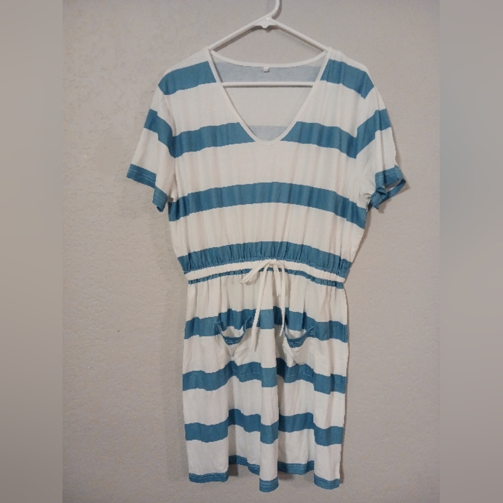 🥳Striped  unbranded romper dress